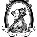 Ada Lovelace woodcut engraving-style portrait