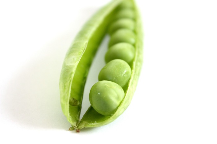 Picture of peas in a pod